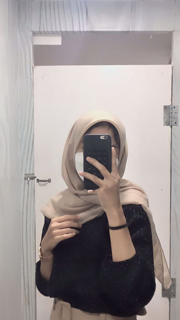 Hijab Mirror Selfie Aesthetics Jilbab Poni