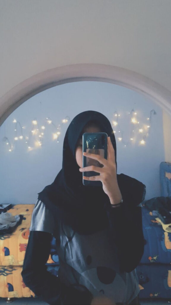 Hijab Mirror Selfie Aesthetics Kamar cewek manis dan cantik