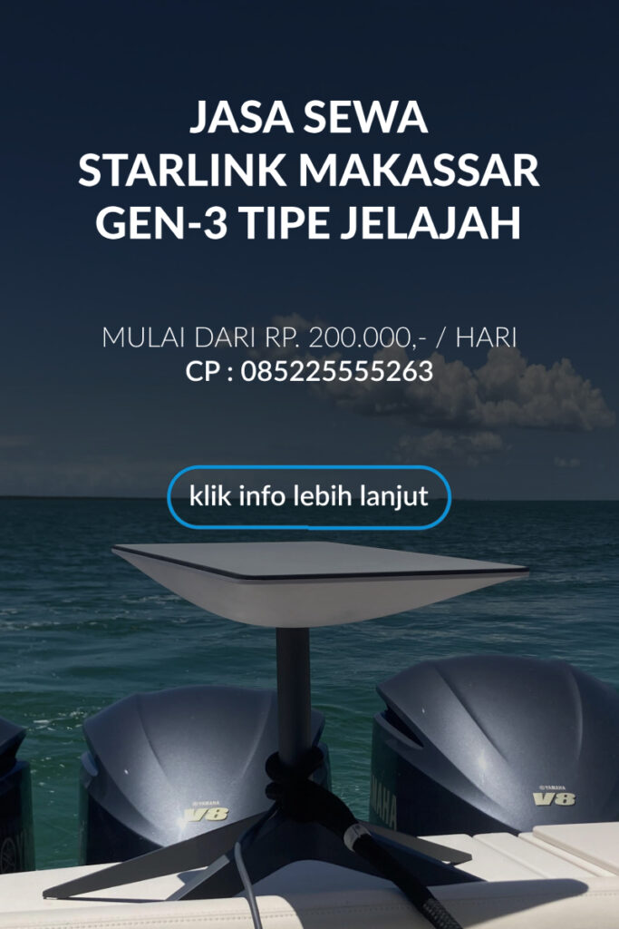 Jasa Sewa Starlink Harian Murah Makassar