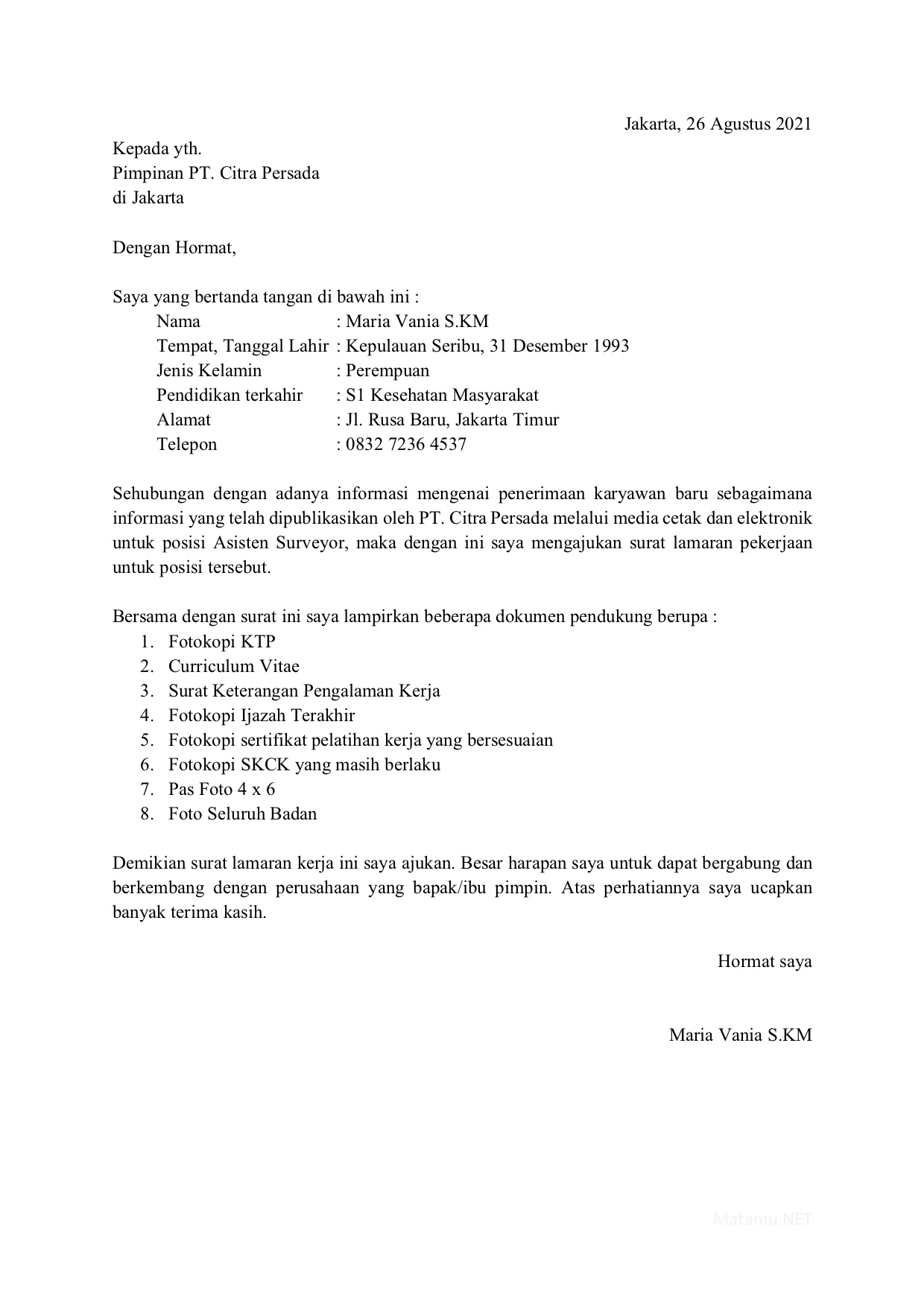 Contoh Surat Pengalaman Kerja Cv Cara Buat Cv Menulis Surat Lamaran