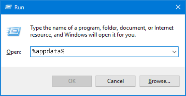 Cara masuk ke Folder AppData di Windows