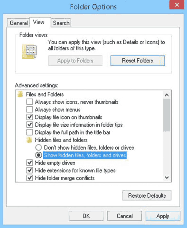 Cara memmunculkan hidden folder appdata di file explorer os windows