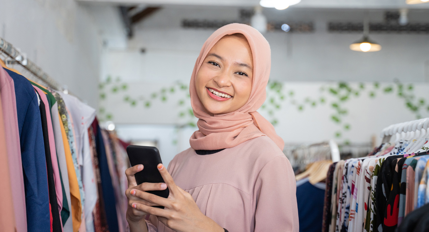 Cewek Hijab Manus Sales Marketing sukses pasti cantik