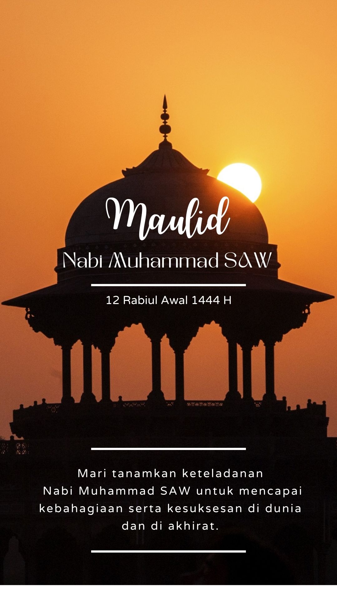 Ucapan Maulid Nabi Muhammad Saw 12 Rabiul Awal 1444 H Matamu