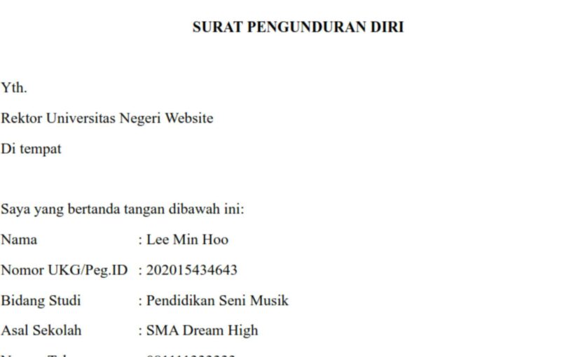 cara mengundurkan diri dari PPG
