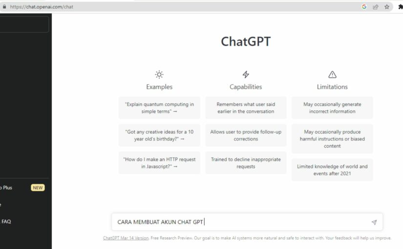 Cara Membuat Akun dan Login Chat GPT