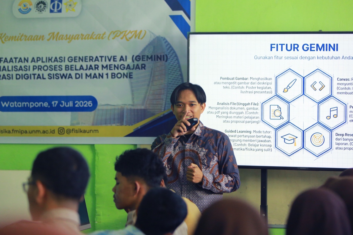 Tim PKM UNM Laksanakan Pelatihan Coding dan AI bagi Guru Sains MAN 1 Bone